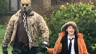 Dad granted son's birthday wish to be picked up from school by Jason Voorhees Friday The 13th
