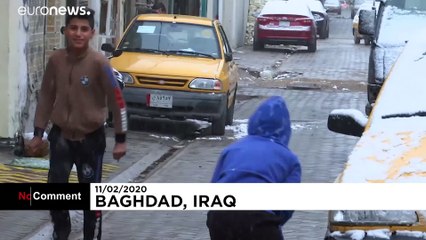 В Багдаде выпал снег