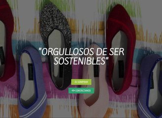 Zapatos hechos con llantas, plásticos y jeans reciclados