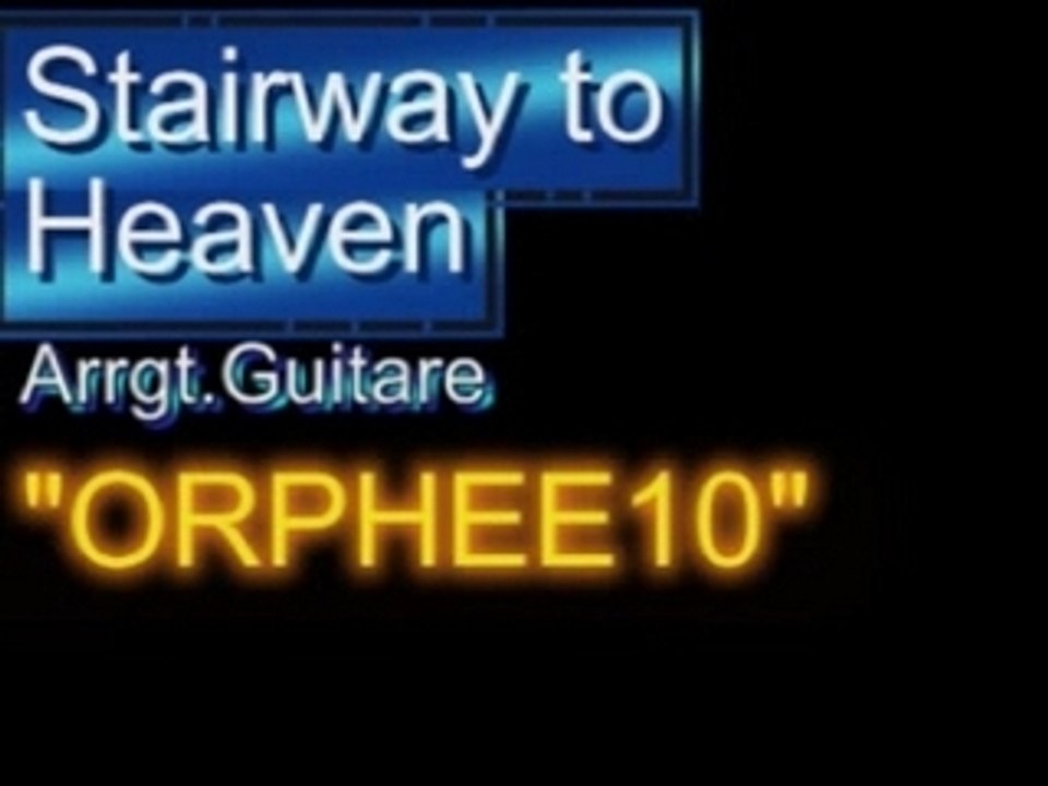 Stairway to heaven(Led Zeppelin)arrgt.guitare