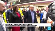 Ireland general election: nationalist Sinn Féin ahead of rivals for first time