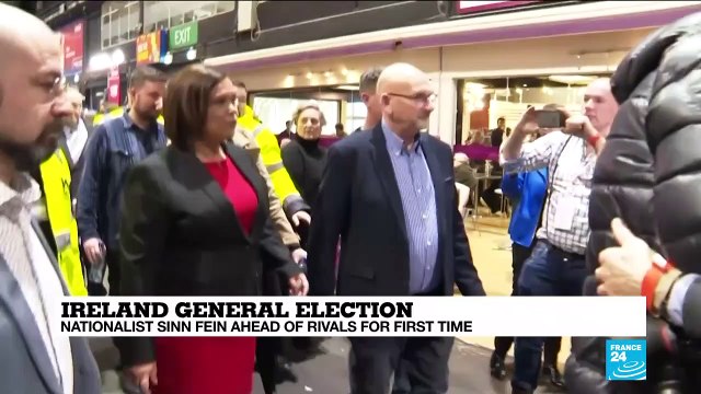 Ireland general election: nationalist Sinn Féin ahead of rivals for first time