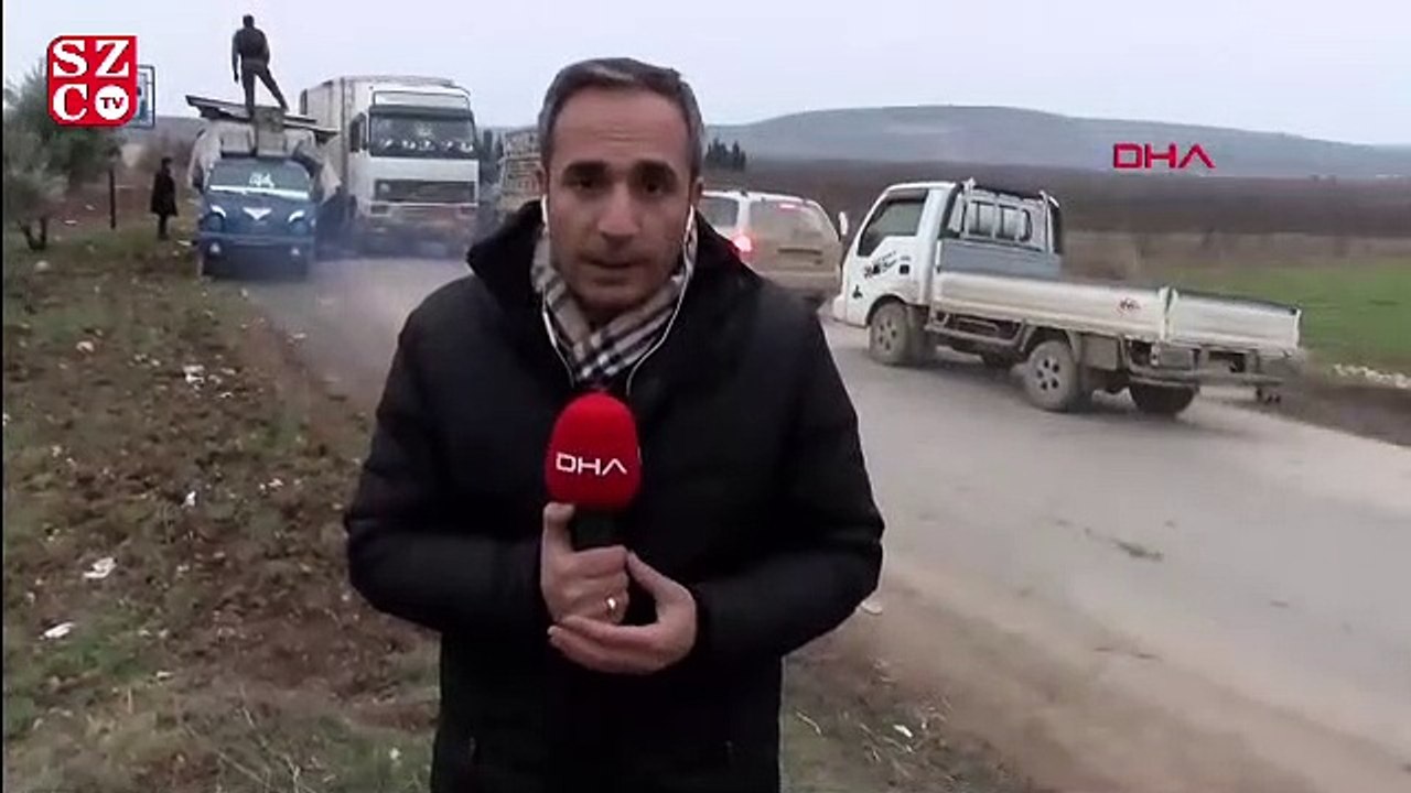 Suriyelilerin İdlib’den kaçışı!