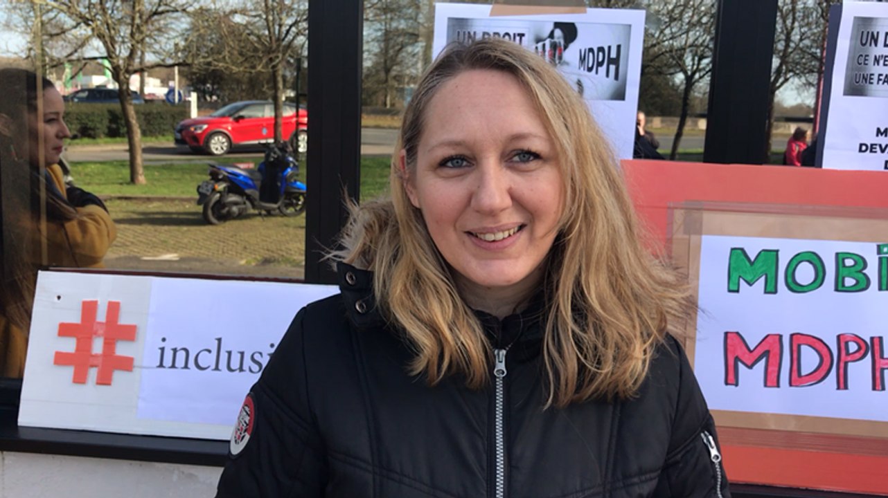 Manifestation pour les droits des handicapés et de leur famille