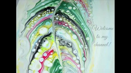 How to Create Feathers with String - Easy String Pull Acrylic Technique