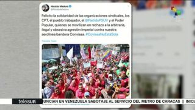 Temas del Día: Venezuela: Rechazo a sanciones contra CONVIASA