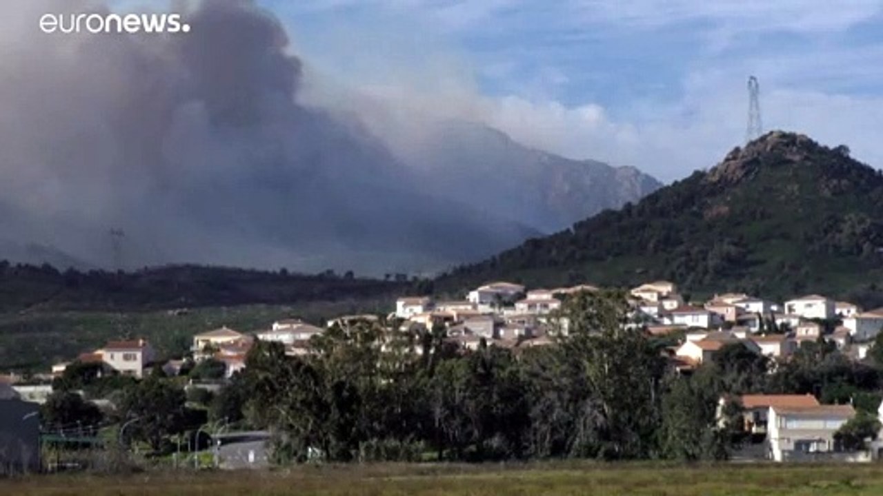 La Corse face à la tempête et aux flammes