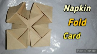 Napkin fold card | Origami | Valentine's day card | handmade card idea | scrapbook cards | 2020 easy cards | card idea for special one | Happy Crafting with Adeeba