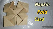 Napkin fold card | Origami | Valentine's day card | handmade card idea | scrapbook cards | 2020 easy cards | card idea for special one | Happy Crafting with Adeeba
