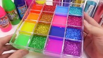 Kids Play Slime Mix Colors Glitter Combine Mixing Water Clay Learn Colors Toys For Kids