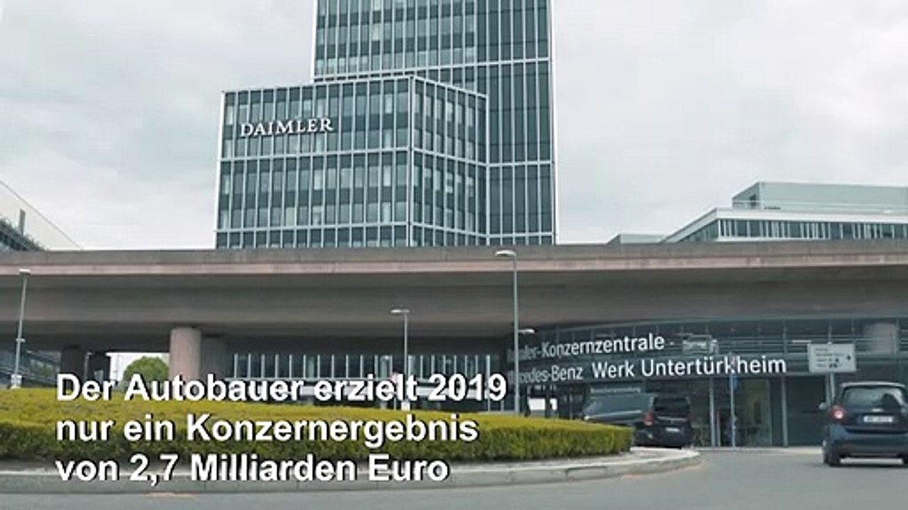 Gewinn von Daimler schrumpft deutlich