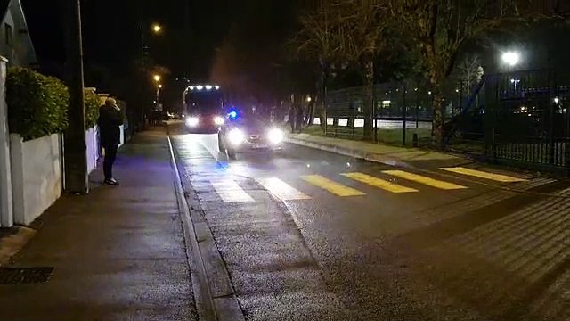 Belfort – Rennes en quart de finale de la Coupe de France au stade Bonal : le bus des Rennais arrive