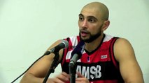 Karim Atamna après la défaite d'Aix-Maurienne à Fos Provence Basket
