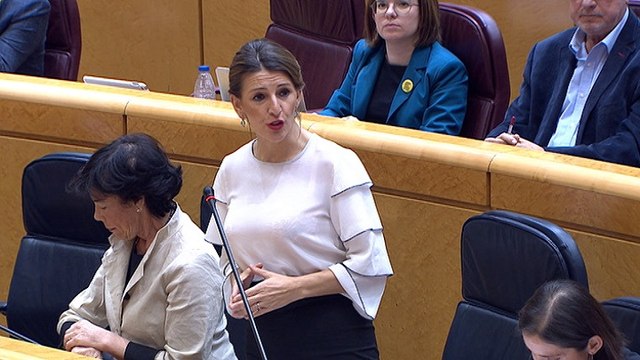 Yolanda Díaz responde que los datos de la EPA son muy positivos