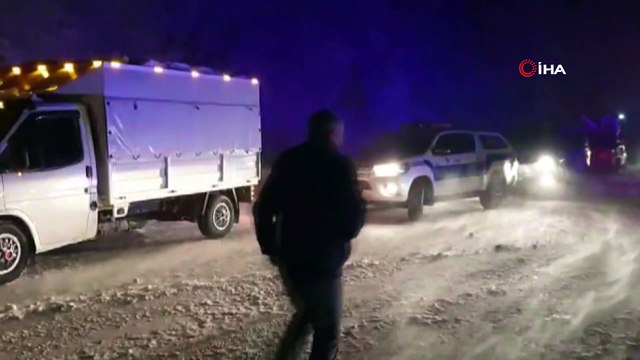 Trabzon-Gümüşhane karayolu Zigana Dağı mevkiinde çığ