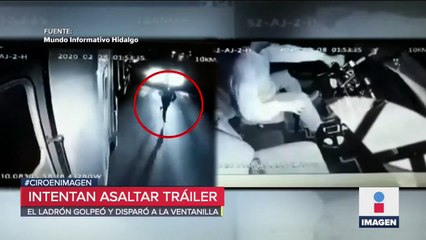 VIDEO Intentan asaltar a trailero en Hidalgo