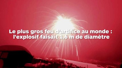 Record du plus gros feu d'artifice au monde