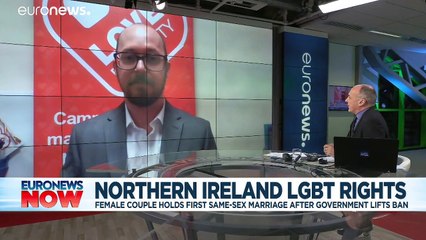 First same-sex couple ties the knot in Northern Ireland