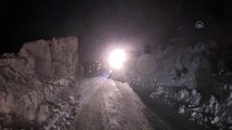 Gümüşhane-Trabzon kara yolu Zigana Dağı mevkisinde çığ düştü (6)