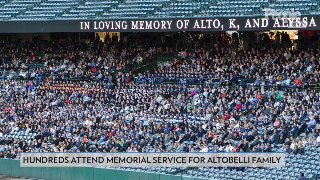 Hundreds Attend Memorial Service for the Altobelli Family Who Died in the Kobe Bryant Crash