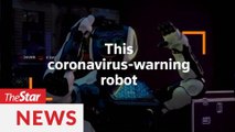 Robot with coronavirus advice hits Times Square