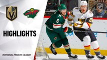NHL Highlights | Golden Knights @ Wild 2/11/20