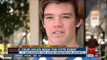 CSUB holds "Rock the Vote Roadrunners" to get students registered to vote