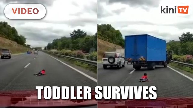 Child survives being flung out of car on North–South Expressway