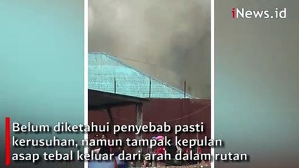Video Amatir Kerusuhan di Rutan Kelas II B Kabanjahe, Asap Tebal Tampak Mengepul