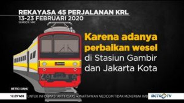 45 Rute Perjalanan KRL Bekasi dan Bogor Hanya Sampai Manggarai