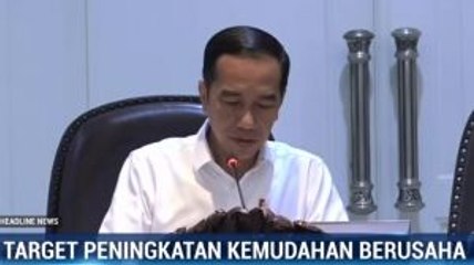 Jokowi Targetkan Indonesia Masuk 40 Besar di Indeks Kemudahan Berbisnis