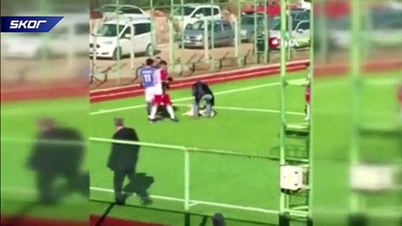 Maç sırasında sahaya giren köpek çıkmayınca...
