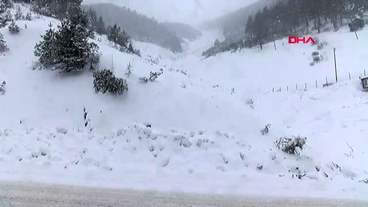 Gümüşhane zigana dağı'na çığ düştü, yol kapandı -4