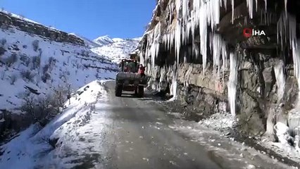 Beytüşşebap'ta ekiplerin sarkıt nöbeti