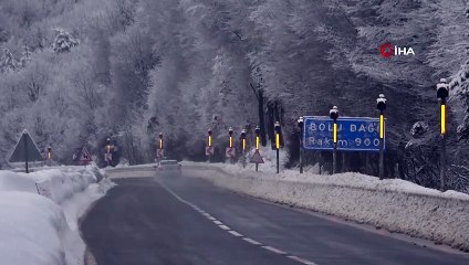 Bolu Dağı’nda Kar ve Yoğun Sis Etkili Oluyor