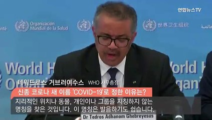 [현장] 신종 코로나 새 이름 'COVID-19' 어떻게 정해졌나?