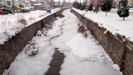 Çıldır'ın atlı kızakları tipiden etkilendi