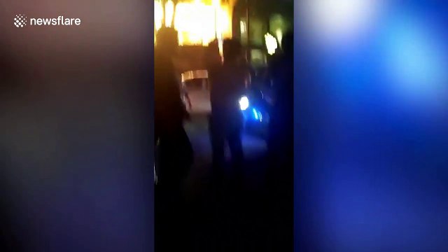 Gas cylinder explosion at burning south Indian restaurant injures 11 people