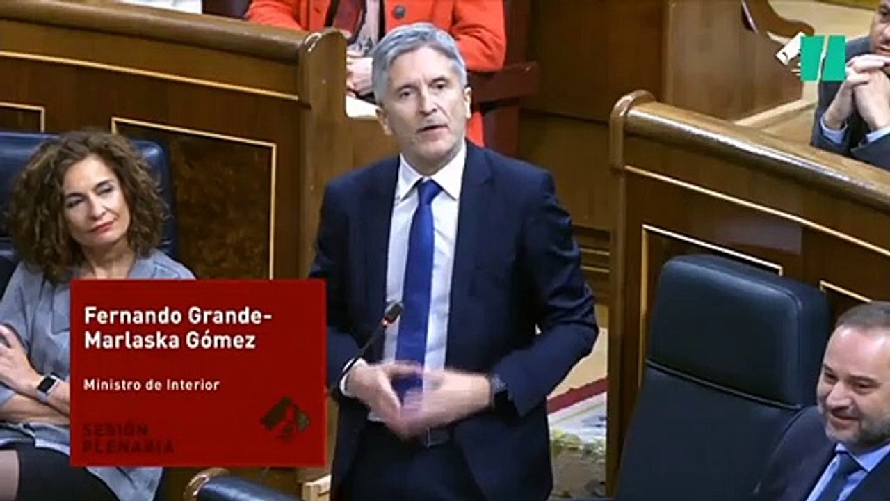Marlaska a Vázquez (PP): "Está diciendo usted que la policía prevaricó"