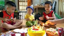Happy Birthday to Baby at home with surprise gift cake from Anto and brother - Birthday song by Anto