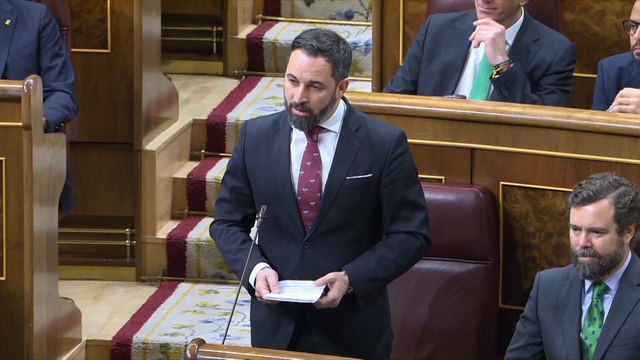 Abascal acusa a Sánchez de llegar a Moncloa caminando sobre la mentira