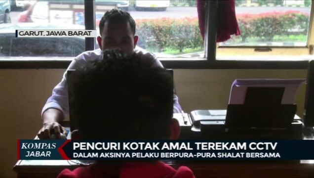 PENCURI KOTAK AMAL MASJID TEREKAM KAMERA CCTV