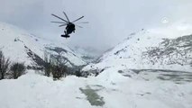 Askeri helikopter, diyaliz hastası kadın için havalandı