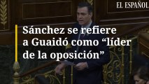 Sánchez se refiere a Guaidó como 