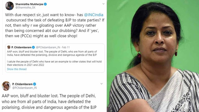 Delhi Election results 2020 : Congress even after scoring zero are still celebrating | AAP | BJP