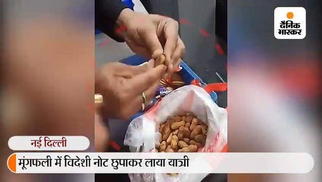 दुबई से आ रहा यात्री मूंगफली में छुपाकर ला रहा था 45 लाख रु. की विदेशी मुद्रा, एयरपोर्ट पर गिरफ्तार