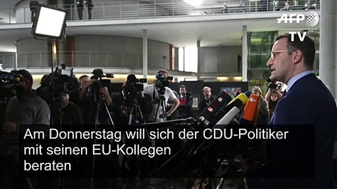 Spahn: Kampf gegen Coronavirus international besser abstimmen