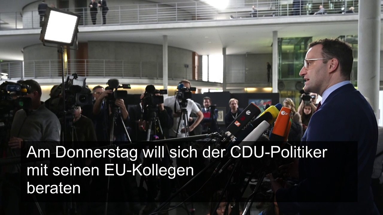 Spahn: Kampf gegen Coronavirus international besser abstimmen