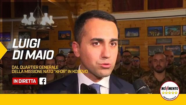 Di Maio dal quartier generale della missione NATO “KFOR” in Kosovo (11.02.20)