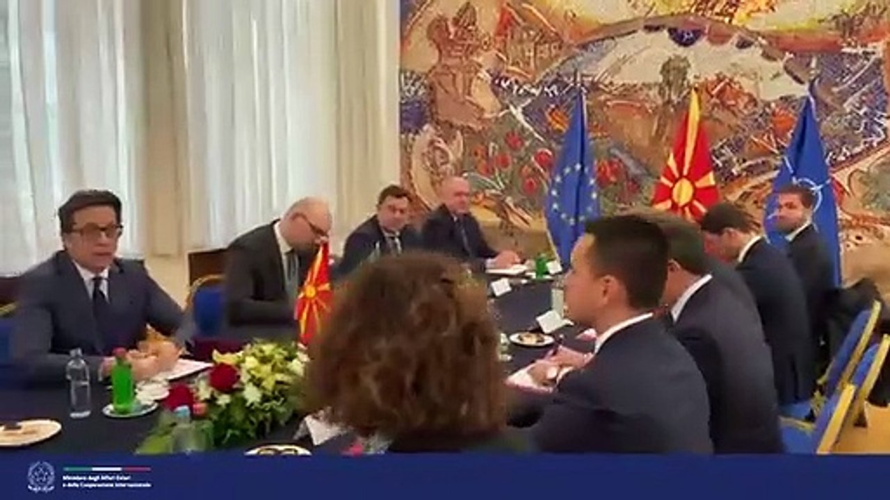 Missione del Min. Di Maio a Skopje, Pristina e...
